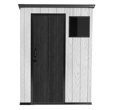 מחסן גינה קומפקטי דגם PP54 של הרלידן במבט חזית