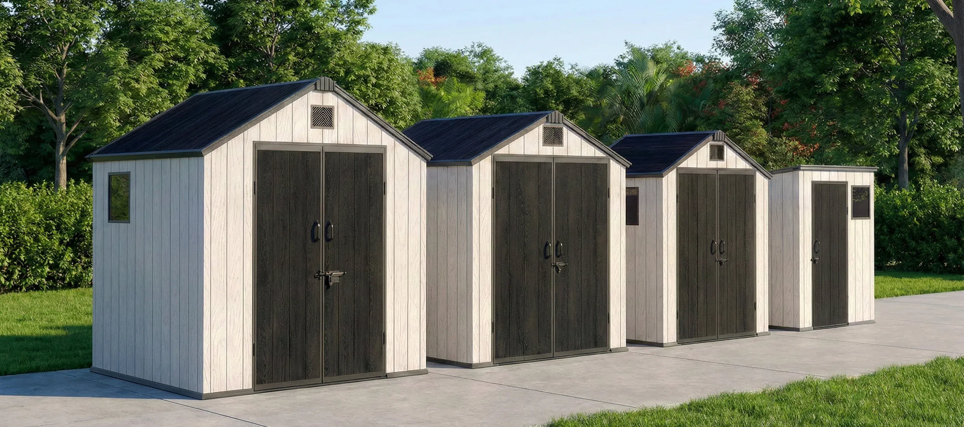 נבחרת מחסני הגינה של הרלידן - מגוון גדלים ופתרונות אחסון פרימיום לבית ולחצר