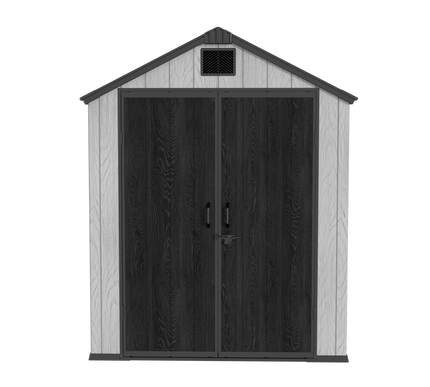 מחסן פלסטיק מחוזק GA64 עם כניסה רחבה לציוד